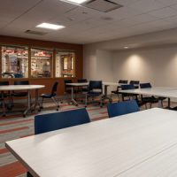 Study Room in Library with tables and chairs